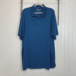 PGA Tour Men’s Blue Short Sleeve Polo Shirt Size XXL